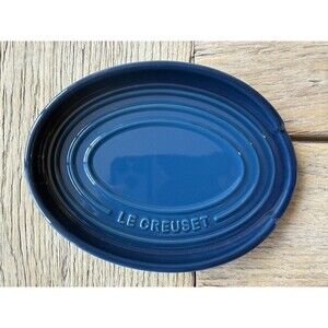 Le Creuset Stoneware Oval Spoon Rest Nuit Blue NEW